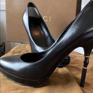 Gucci Bamboo leather heels